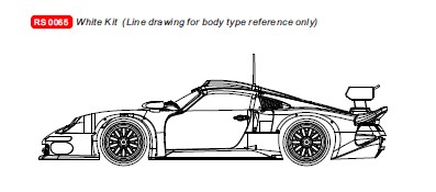 RS0065  Porsche 911  GT1 1#2 scale White Kit